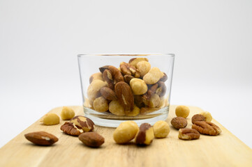 Chips and nuts salt snacks