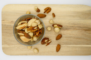 Chips and nuts salt snacks