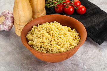 Organic wheat pasta - boiled ptitim