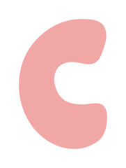 cute bunny alphabet letter c