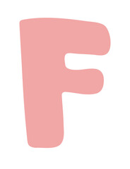 cute bunny alphabet letter f