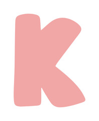 cute bunny alphabet letter k