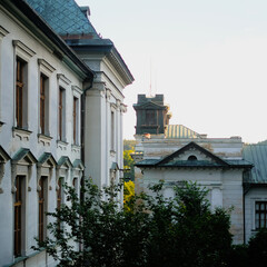 view of old school building in banska stiavnica, slovakia
