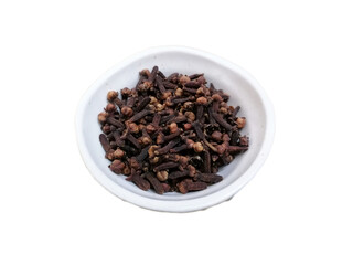 Clove herb on white background isolated
