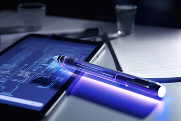 Digital pen useful tool which can digitize, translate and compute notes in real time 