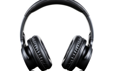 Fototapeta na wymiar Noise-canceling headphones for immersive audio experience on white background.