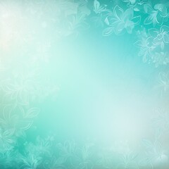 Fototapeta na wymiar mediumaquamarine soft pastel gradient modern background with a thin barely noticeable floral