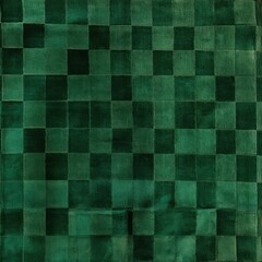 Emerald square checkered carpet texture
