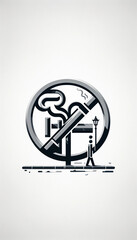 Generative AI No Smoking Illustration