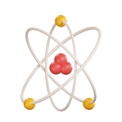 Atom 3D Icon