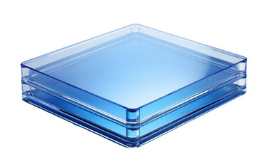 Boxed Plastic Disc Storage Container Isolated on a Transparent Background PNG.
