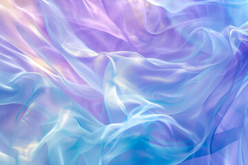 Obraz premium Transparent abstract art photo, light blue and light purple.
