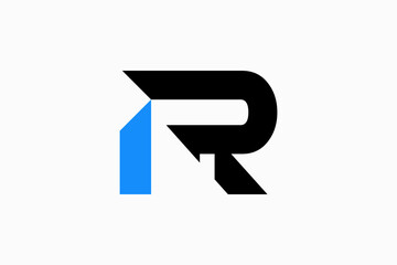 R Home logo vector premium sign template