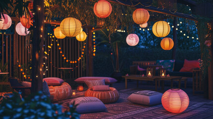 light, lantern, decorative, lamp, celebrate, red, night