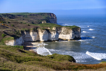 Majestic Views of Flamborough Head’s Chalk Cliffs and Danes Dyke