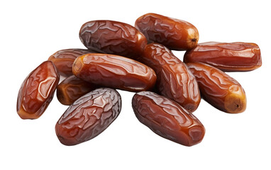 Date Preservation Dehydrated and Ready to Enjoy Isolated on a Transparent Background PNG.