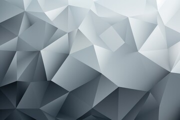 Obraz premium Abstract Polygonal Grey Squares on Low Poly Background. Black, White and Grey Color Shades Picture