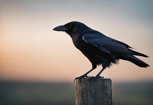 Carrion Crow Corvus corone isolated on a white
