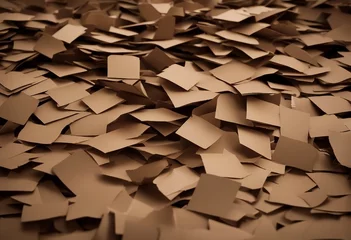 Deurstickers Torn cardboard background and texture © ArtisticLens