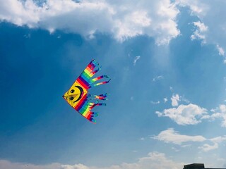 Colorful kite in the sky