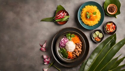 Khao Kluk Kapi Delight - Thai Shrimp Paste Fried Rice Sensation - obrazy, fototapety, plakaty