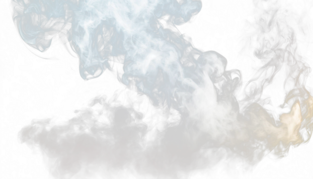 swirling movement of white smoke group