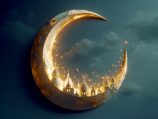 Obraz na płótnie Canvas ramadan kareem background vector graphics illustration 