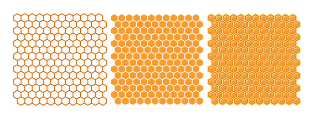 Honeycomb Seamless Pattern Honey Hexagon Background