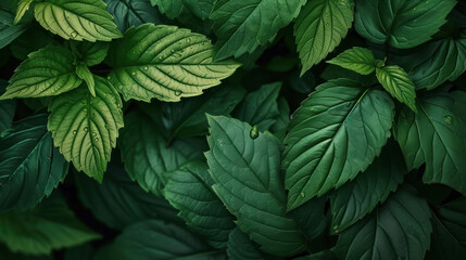 Green leaf texture background.