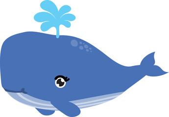 cute whale cartoon