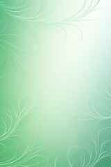 Fototapeta na wymiar palegreen soft pastel gradient modern background with a thin barely noticeable floral ornament