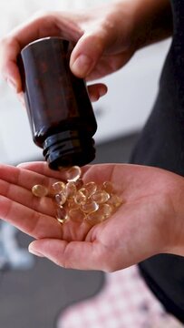 Vitamin D3 in capsules, body supplementation in winter