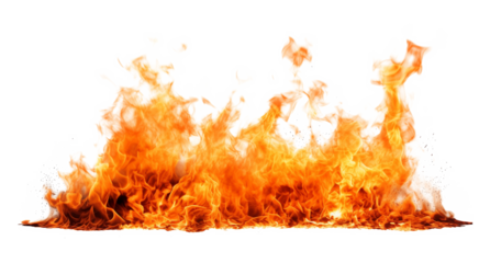 Fire Isolated on Transparent Background
