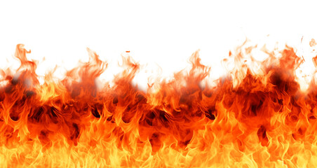 Fire Landscape Isolated on Transparent Background
