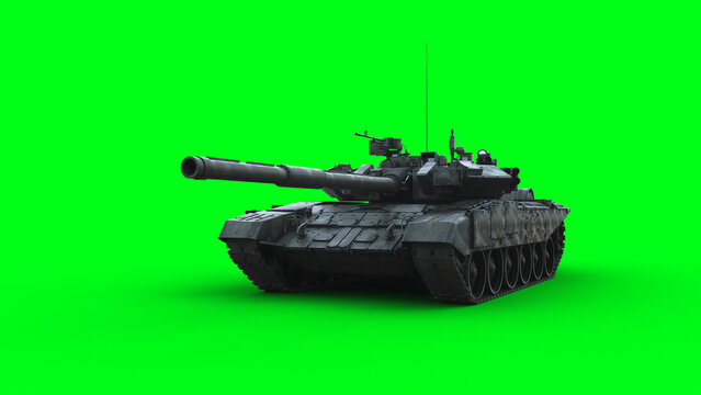 Russian battle tank. 3d rendering.