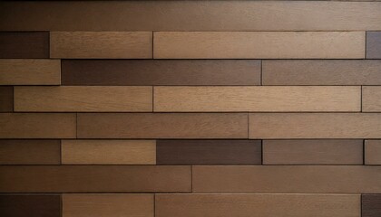 Horizontal rectangular shaped wooden pattern wall background.