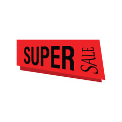 Super Sale, special offer banner ,  Vector illustration.