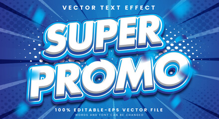 Super Promo 3d editable text effect Template suitable for sale product