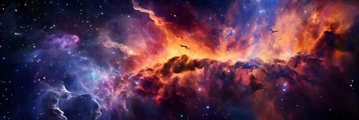 
Embark on an astral journey through the vast, enigmatic canvas of the cosmos, where stars, nebulae, and galaxies harmonize in a celestial dance, creating a captivating and profound spectacle in the v