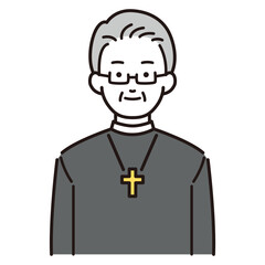 牧師の男性イラスト