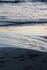 Bright blue sea surface, close-up.