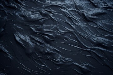 Black oil surface background. Generative AI. - obrazy, fototapety, plakaty