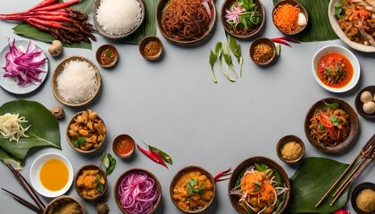 Obraz na płótnie Canvas Nam Prik Ong Extravaganza: Northern Thai Meat and Tomato Spicy Dip