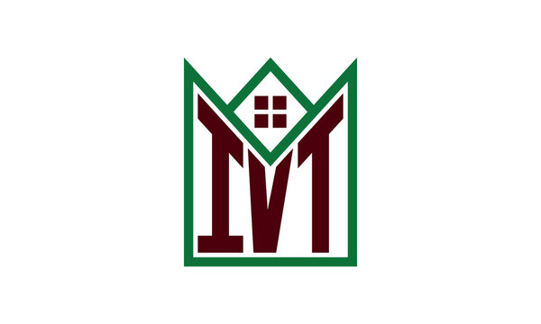 IVT initial letter real estate builders logo design vector. construction ,housing, home marker, property, building, apartment, flat, compartment, business, corporate, house rent, rental, commercial