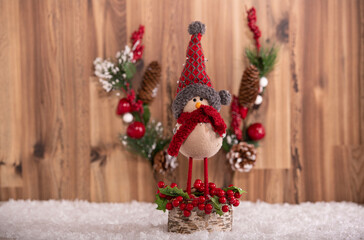 Noël décorations bois oiseau








