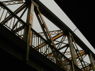 Steel Symphony: Crossing Perspectives on a Metal Bridge