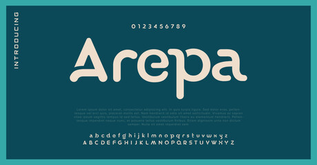 Arepa Luxury alphabet letters font and number. Typography elegant wedding classic lettering serif fonts decorative vintage retro concept. vector illustration - obrazy, fototapety, plakaty