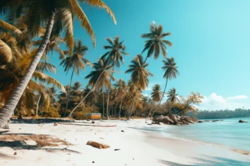Deurstickers Karibischer Strand © Christopher