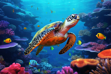 Fototapeta na wymiar Meeresschildkröten