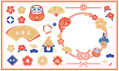 正月や春をイメージした和のあしらい